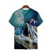 Men's Undersea Metal Jellyfish Short Sleeve T-Shirt